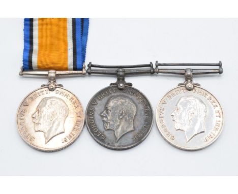 Two British Army WW1 War Medals named to 3216 Sgt G Jerrold, Royal Sussex Regiment, and 30433 Pte P L Pierce, Gloucestershire