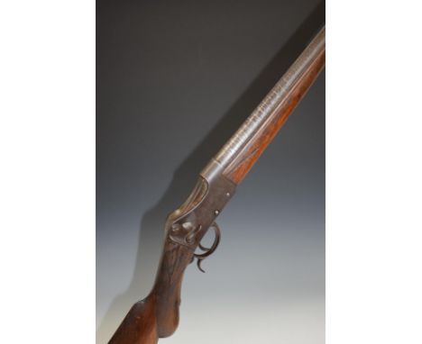 Unnamed 12 bore Martini action single barrelled underlever shotgun with chequered semi-pistol grip and forend and 30.5 inch D