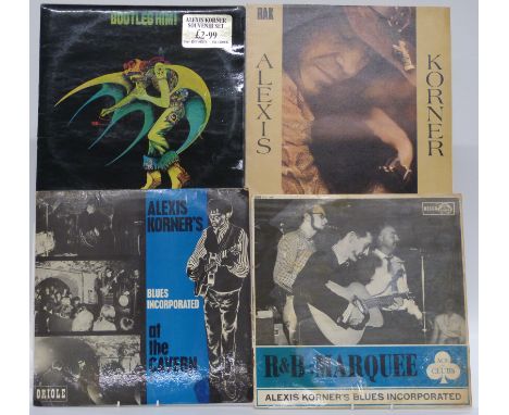 Alexis Korner - five albums including At The Cavern (PS40058) R &amp; B From the Marquee (ACL1130), Alexis Korner (SRAK501), 