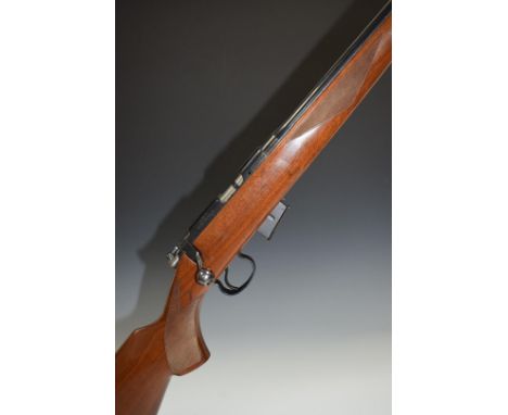 CZ 52-2E ZKM American .177 bolt-action rifle with chequered semi-pistol grip and forend, sling suspension loops and 20 inch b