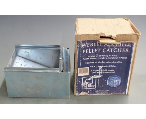 Webley air rifle pellet catcher, in original box.&nbsp;