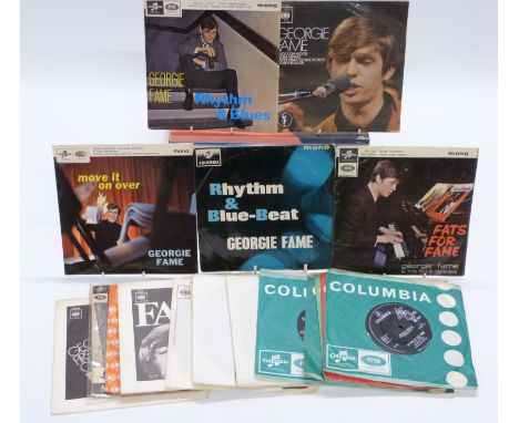 Georgie Fame - 15 singles including first three on Columbia plus five EPs - Rhythm &amp; Blue-Beat, Rhythm &amp; Blues, Fats 