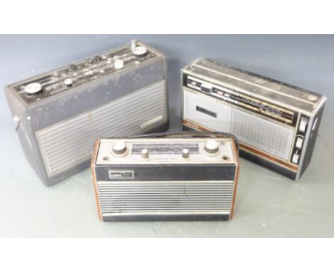 Three portable radios comprising Roberts RIC2, Dynatron Atlantis and Phillips radio recorder&nbsp;