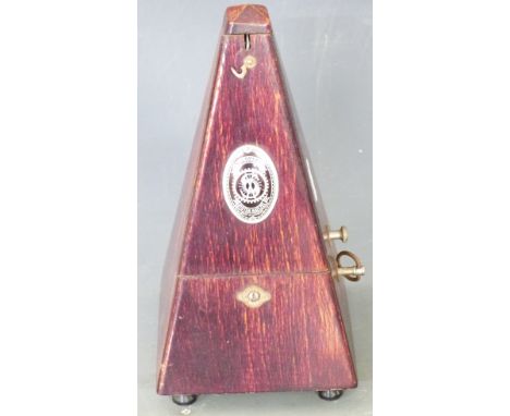System Maelzel German metronome in mahogany finish