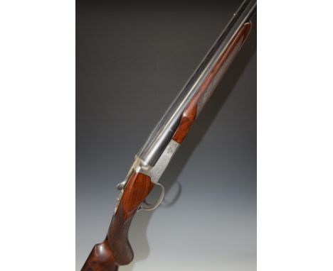 Winchester Model 23 XTR Pigeon Grade 12 bore side by side ejector shotgun with floral engraved lock, underside, trigger guard