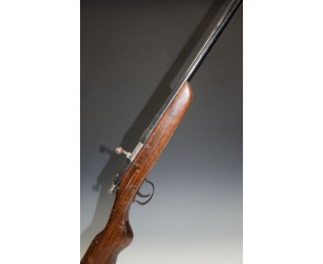 Webley &amp; Scott No.3 9mm bolt action garden gun with named 25 inch barrel, overall length 106.5cm, length of pull 33.5cm, 