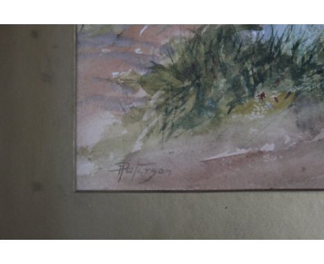 THOMAS PATERSON (XIX-XX). Children Playing, signed lower left, watercolours, a pair, gilt framed and glazed, 35.5 cm x 48.5 c