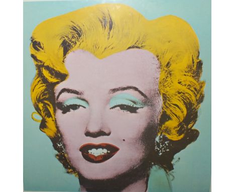 AFTER ANDY WARHOL (1928 - 1987).  A study of Marilyn Monroe, coloured print on paper, framed and glazed, 54 x 54 cm