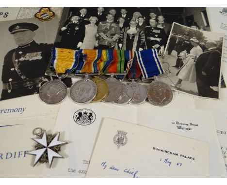 Medals and ephemera relating to William Francis Thomas Esq, 1900-1963, former Police Chief Constable of Cardiff, 1954 to 1963