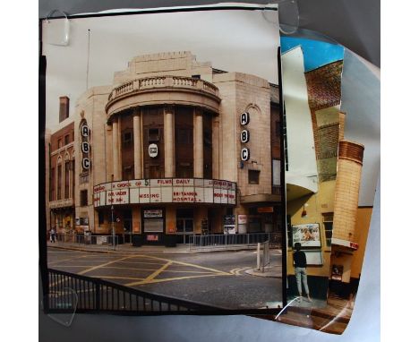 Four large Rolled photos of Cinemas including "ABC Fulham Road London Cinema" circa 1982, (26 inch by 32 inch) , two for the 