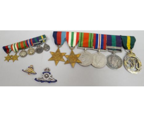 A WWII and later group of six medals to the grandfather of the vendor, Major D W C Solven (Royal Artillery) comprising Italy 