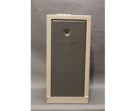 A Countryman Products ammunition safe, height 46 cm, width 22.5 cm, depth 25 cm, with two keys.