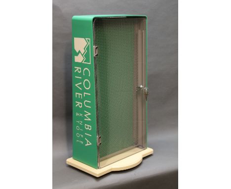 A Columbia River Knife &amp; Tool Company double sided rotary shop display, with instructions, hangers, etc., and original bo