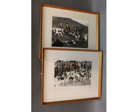 2 Blencathra Foxhounds photographs by Wilkinson of Keswick, "Opening Hunt" dated '61 with a young Johnny Richardson and "Fra,