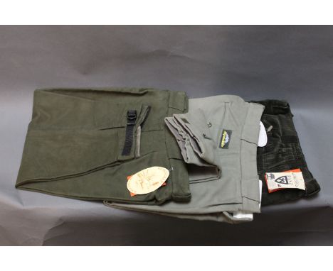 Three pairs of ladies breeks, a pair of green corduroy Ranz size 16/18, a pair of Alpendale light coloured moleskin size 16 a