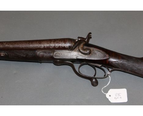 Cogswell &amp; Harrison 10 bore hammer shotgun, 32" Damascus barrels, 2 5/8" chambers, rib marked "Cogswell &amp; Harrison, 2