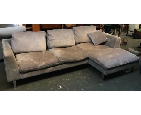 A large grey corner sofa, by Sits 