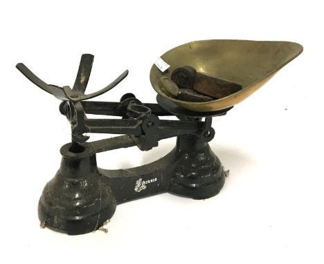 A set of Librasco scales with several weights 
