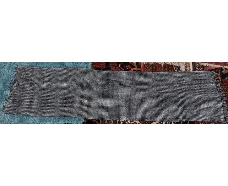 A The Kooples lambswool scarf in a dogtooth cheque, 200cmL 