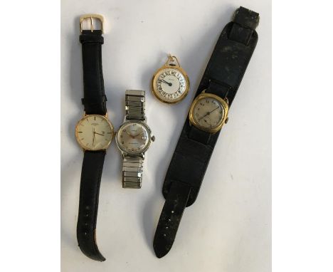A Timex wristwatch together with a Rotary gents wristwatch, an early 20th century watch together with one other 