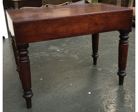 A mahogany commode/baby bath, with ceramic liner, 61cmW 