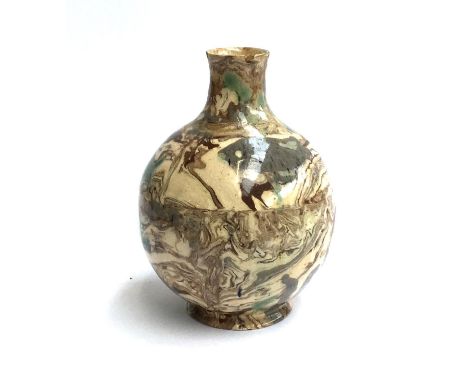 A studio pottery lamp base, incised FS 54 to base, 22cmH 