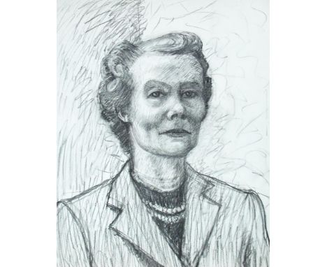 § Valerie Thornton, RE (British, 1931-1991) A collection of drawings including a sketch for a portrait of a headmistress, nud
