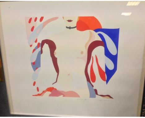 § Tully Crook (British, b. 1938) "After Dark" signed lower right "Tully Crook" and numbered 124/200 colour lithograph 60 x 67