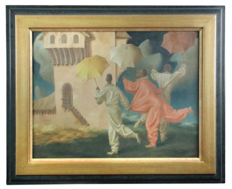 § John Armstrong, ARA (British, 1893-1973) Rain Dance signed lower right "John Armstrong" oil on canvas laid on board 56 x 74