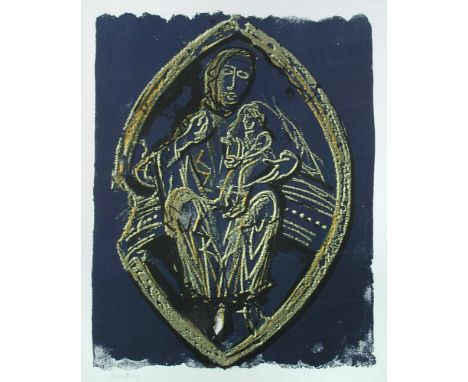 § John Piper, OM, CH (British, 1903-1992) The Madonna and Child inscribed in pencil lower left "John Piper" lithograph 65 x 5