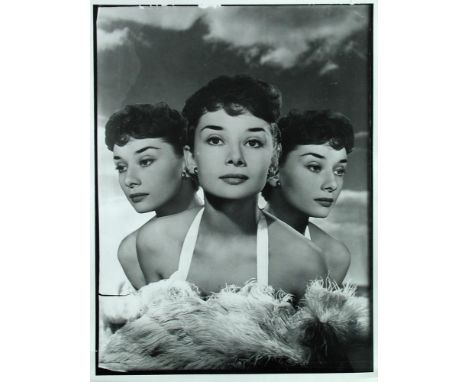 § Angus McBean (British, 1904–1990) Portrait study of Audrey Hepburn, 1950 a later print, triple exposure, unframed 41 x 30cm