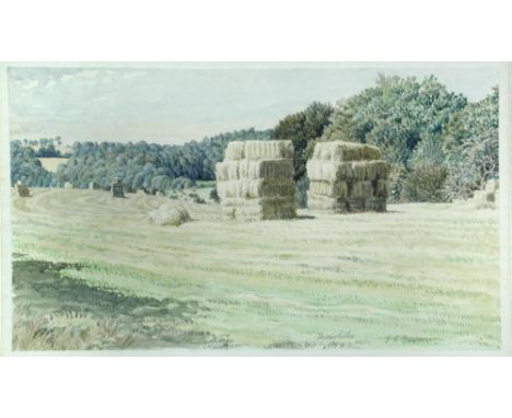 § Stanley Roy Badmin, RWS, RE, AIA, FSIA (British, 1906-1989) Monoliths signed lower right in pencil "S R Badmin" watercolour