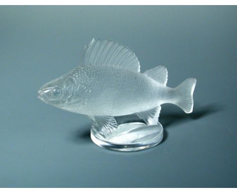 La Perche, an R. Lalique glass car mascot, moulded R. Lalique mark 10 x 16cm (4 x 6in)  