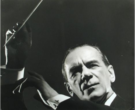 § Angus McBean (British, 1904-1990) Portrait of Sir Harold Malcolm Sargent (1895-1967) a vintage photographic print, exhibite
