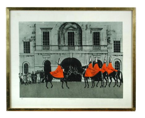 § Robert Tavener, RE (British, 1920-2004) Horse Guards, No. 10 signed in pencil "Robert Tavener '70" lower left and numbered 