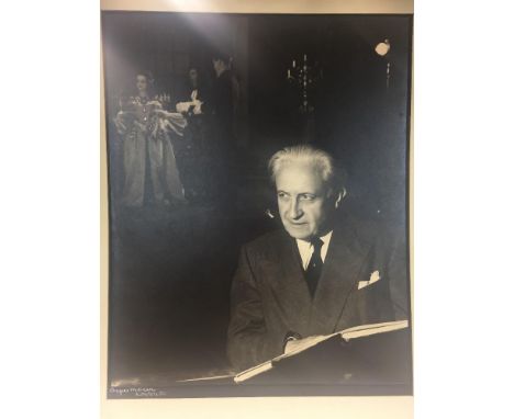 § Angus McBean (British, 1904-1990) Portrait study of Carl Ebert, Creator and Artistic Director of Glyndebourne signed lower 