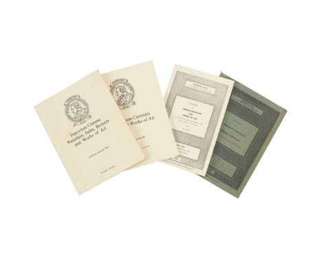                        comprising approximately 170 catalogues in total, with 94 catalogues from the Sotheby's dated from 8 M