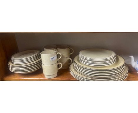 A vintage Poole pottery Broadstone part tea and dinner service.