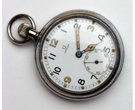 Omega British Military Issue General Service Time Piece (GSTP). Marked on the back G.S.T.P F067823 with Arrow mark