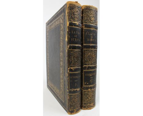 Burns (Robert). The poems, letters, and land of Robert Burns: Illustrated by W. H. Bartlett, T. Allom, and other artists..., 
