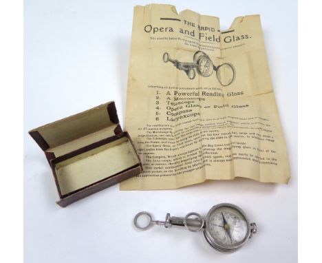 The Rapid opera and field glass with compass, complete with box instructions