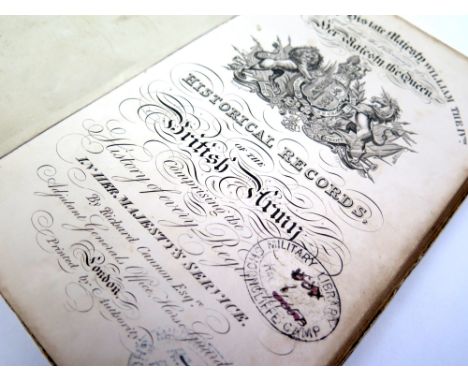 Cannon (Richard). Historical records of the British army, comprising the history of every regiment, in her majesty's service,