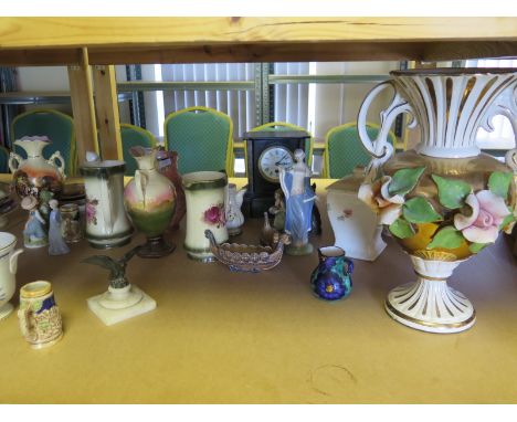 Ceramics. A large collection of ceramics,including plates, bowls, vases, jugs, figurines, etc., together with a few other ite