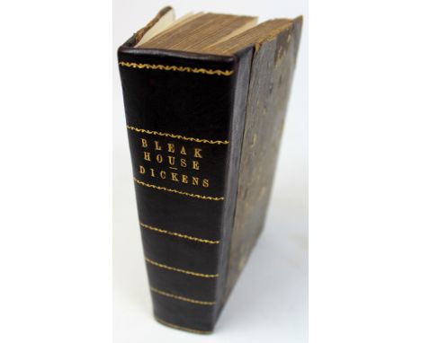 Dickens (Charles). Bleak House, with illustrations by H. K. Browne, 1st edition 1853, numerous engraved plates (stained), con