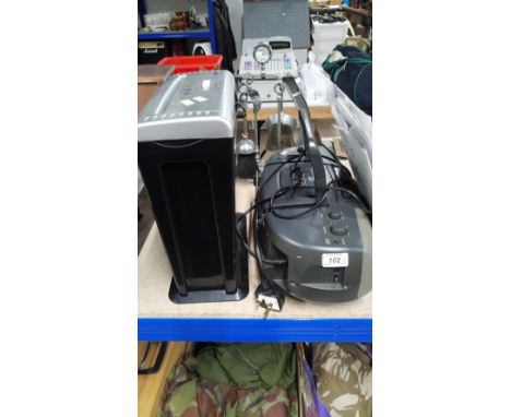TEXET PAPER SHREDDER, DISC PLAYER, TOUCH LAMP