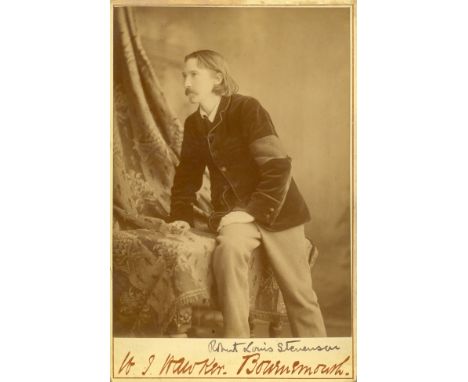 A pristine Jekyll and Hyde era portrait of Robert Louis Stevenson STEVENSON ROBERT LOUIS: (1850-1894) Scottish Novelist of Tr