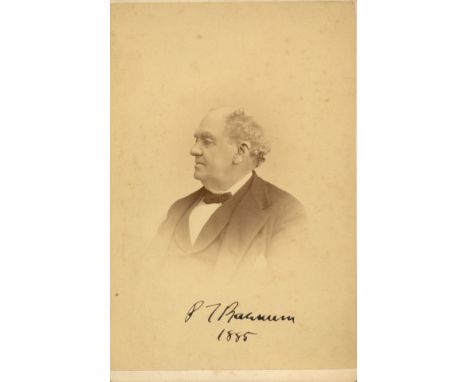 BARNUM P. T.: (1810-1891) Phineas Taylor Barnum. American Showman &amp; Businessman, Founder of the Barnum &amp; Bailey Circu