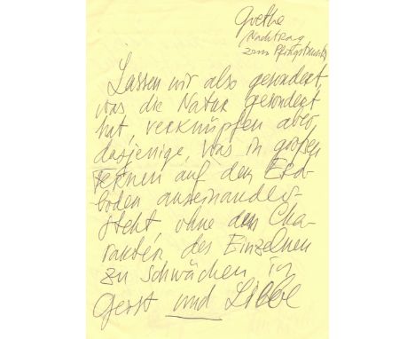 KOPELEV LEV: (1912-1997) Soviet Author &amp; Dissident. A.L.S., Lev Kopelev, incorporating several autograph quotations, thre