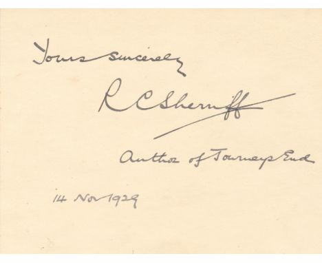 LITERATURE: Selection of signed cards (2), A.Ls.S., T.L.S. (1) etc., by various writers, novelists, poets and playwrights etc