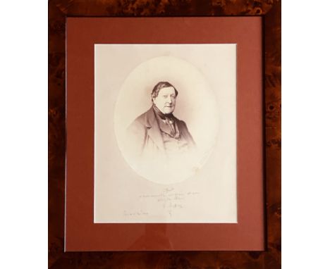ROSSINI GIOACCHINO: (1792-1868) Italian Composer. A prolific composer, known as 'The Italian Mozart', who until his retiremen